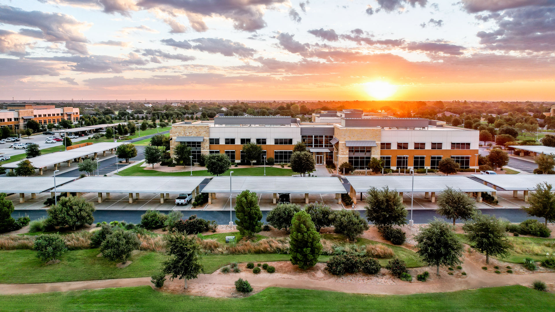 View of shopping center