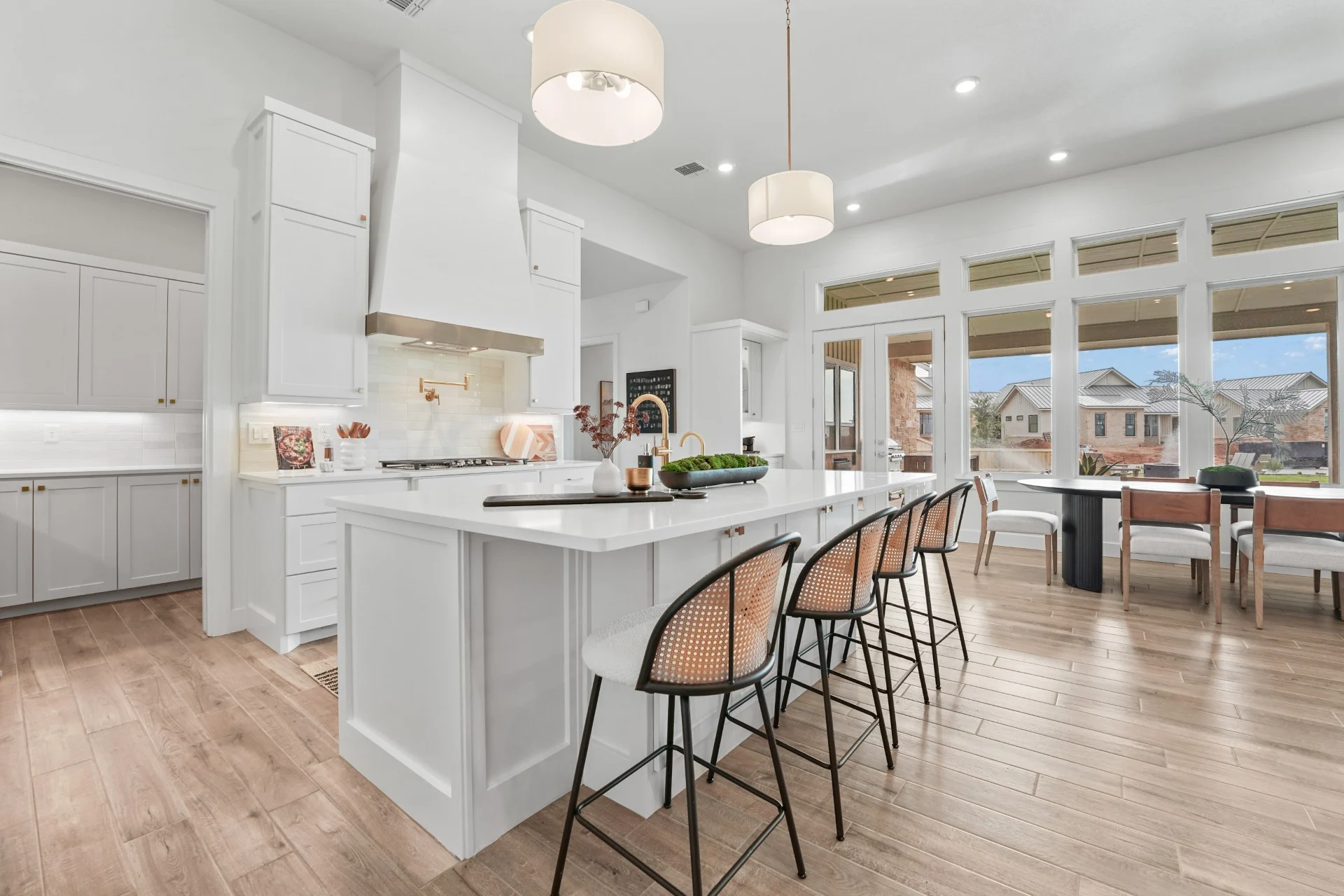 Furnished modern kitchen in a custom home at the Vineyard